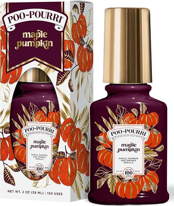 Poo-Pourri Before-You-Go Toilet Spray, Maple Pumpkin, 2 Fl Oz – Maple, Pumpkin and Smoked Vanil... | Amazon (US)