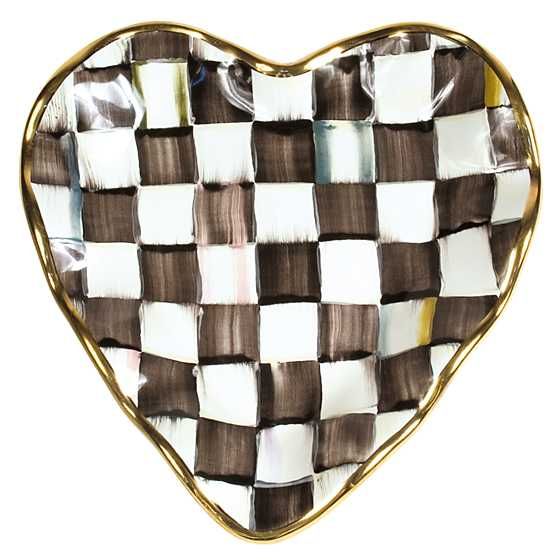 Courtly Check Fluted Heart Plate | MacKenzie-Childs