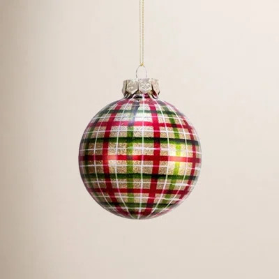 Plaid Ball Ornament | Wayfair North America