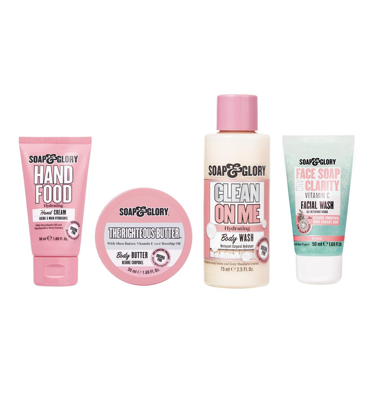 Soap & Glory Star Treatment Skin Care Set - Includes Hand Food Hand Cream, The Righteous Body But... | Amazon (US)