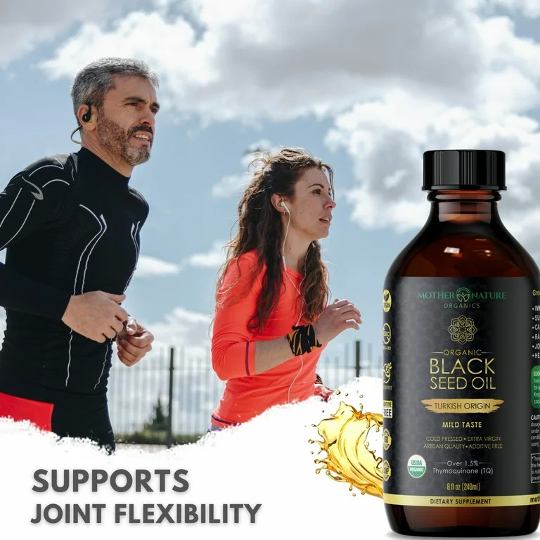 Mother Nature Organics Black Seed Oil From Turkey 8oz, 100% Pure & Organic | Walmart (US)