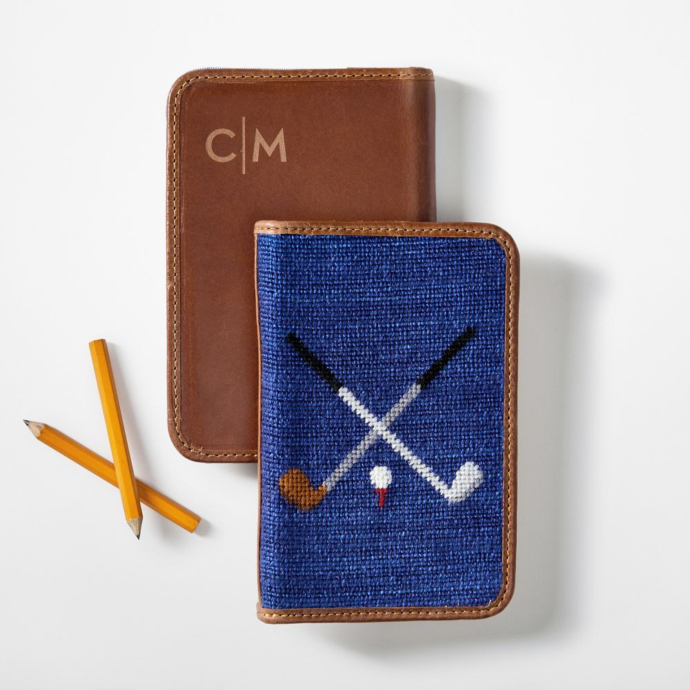 Smathers & Branson Needlepoint Golf Scorecard Holder | Mark and Graham