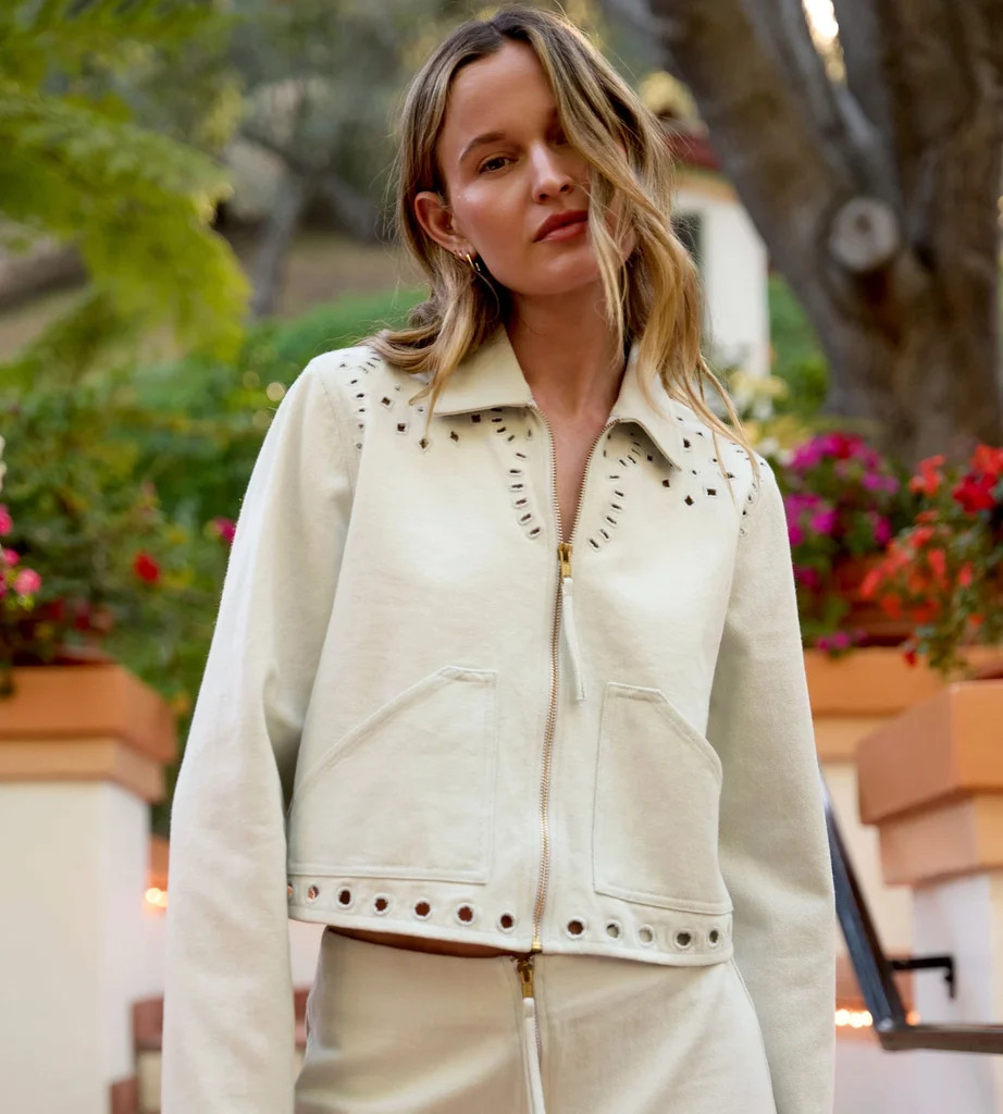 Adare Jacket | Skywriting | Cleobella