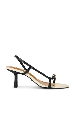 Christine Sandal in Black Snake | Revolve Clothing (Global)