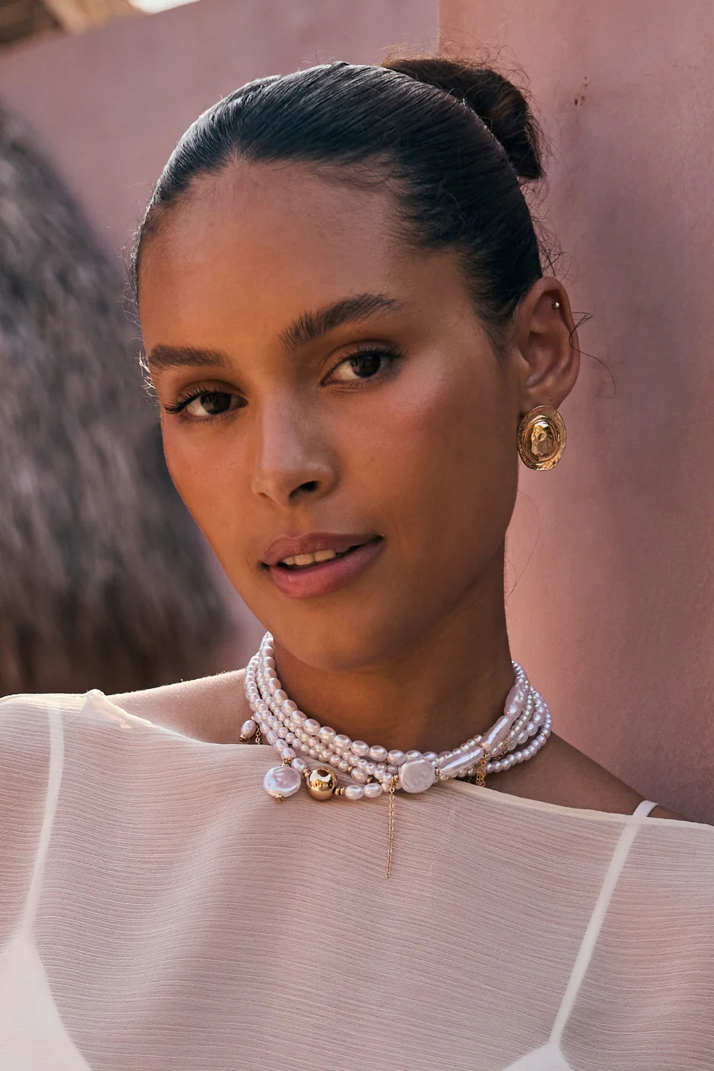 Guilded Drift Pearl Choker | 12th Tribe | 12th Tribe