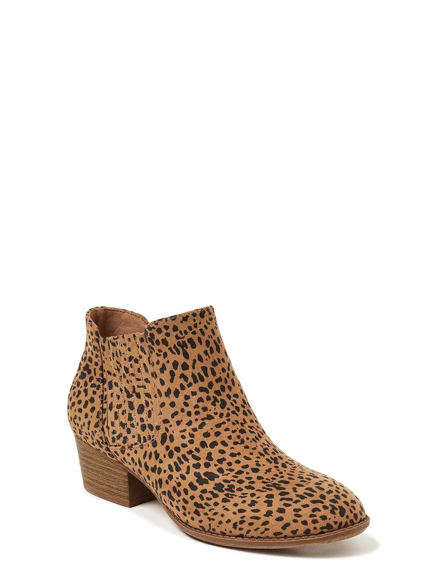 Melrose Ave Women’s Faux Suede Low Profile Chelsea Booties | Walmart (US)