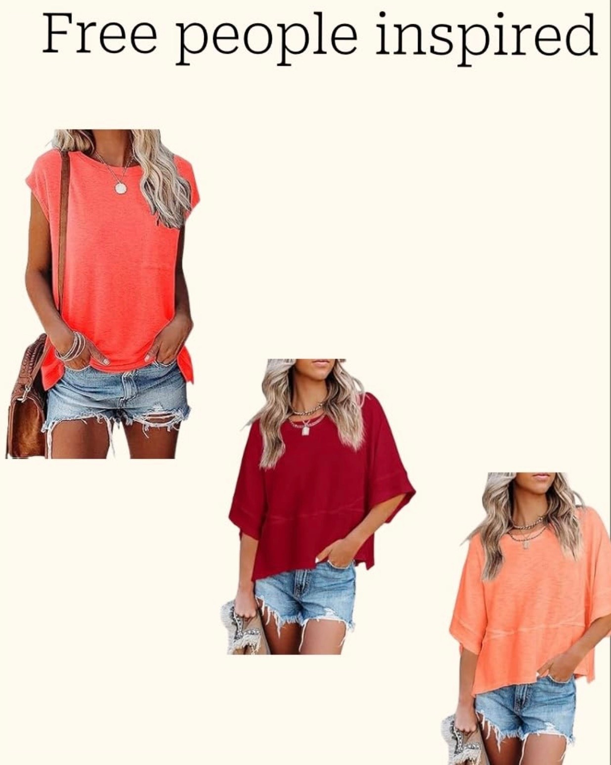 Free people inspired tee’s 

#LTKootd #LTKMothersDay #LTKgrwm