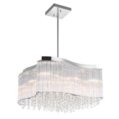 CWI Lighting,Elsa 10 Light Drum Shade Chandelier With Chrome Finish | Target