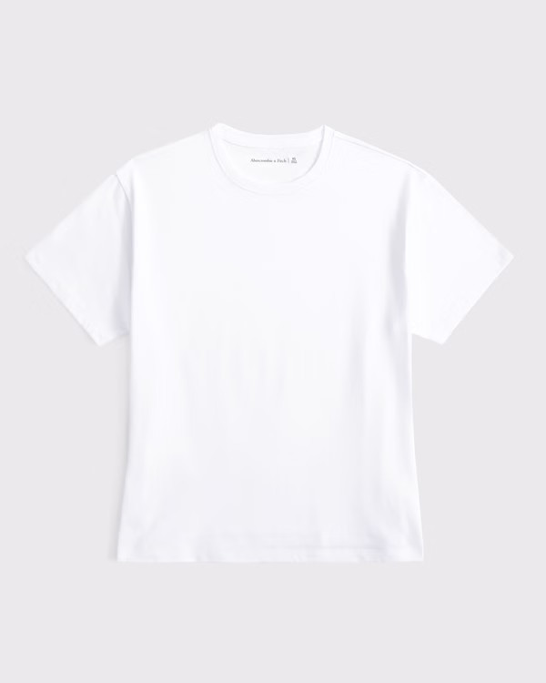 Short-Sleeve Supima Cotton Tee | Abercrombie & Fitch (US)