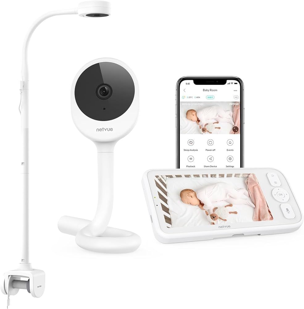NETVUE Baby Camera Monitor Video - Peekababy 4 in 1 Bracket Meets the Needs of Parents in All Sce... | Amazon (US)