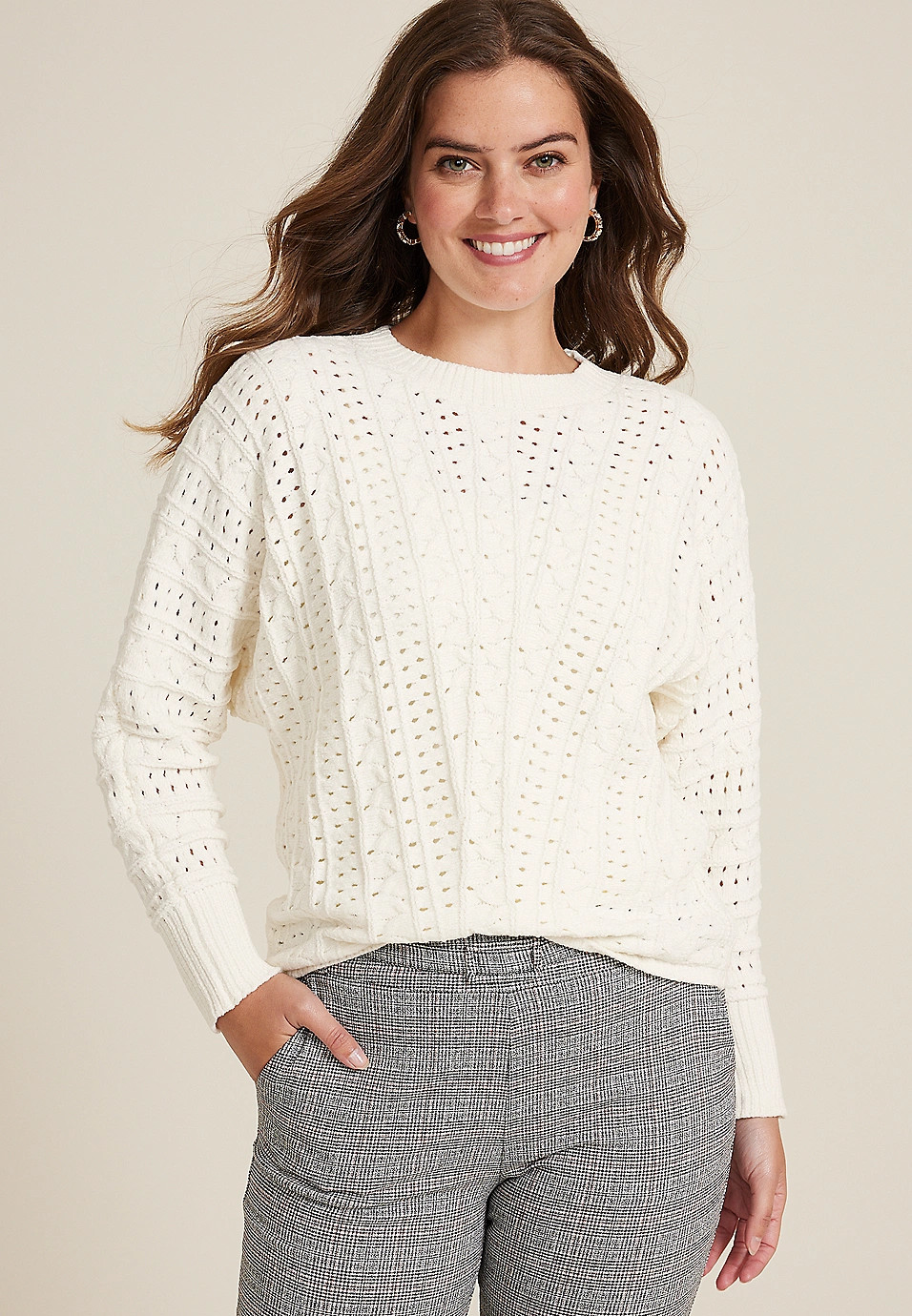 Chevron Dolman Sweater | Maurices
