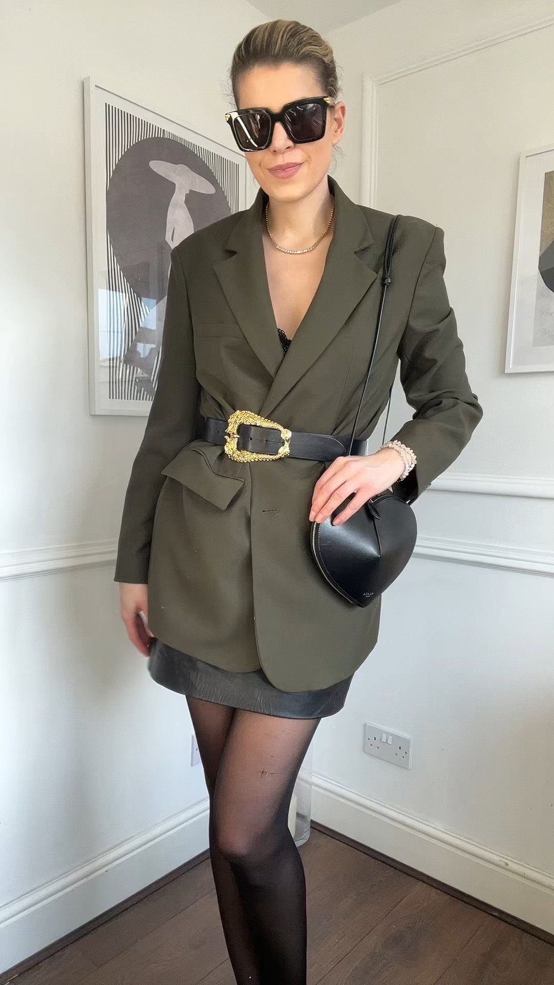 3 chic spring outfit ideas, red bag, beige trench coat, leather belt, alaia bag, sling back shoes, khaki blazer 

#LTKover40 #LTKeurope #LTKstyletip