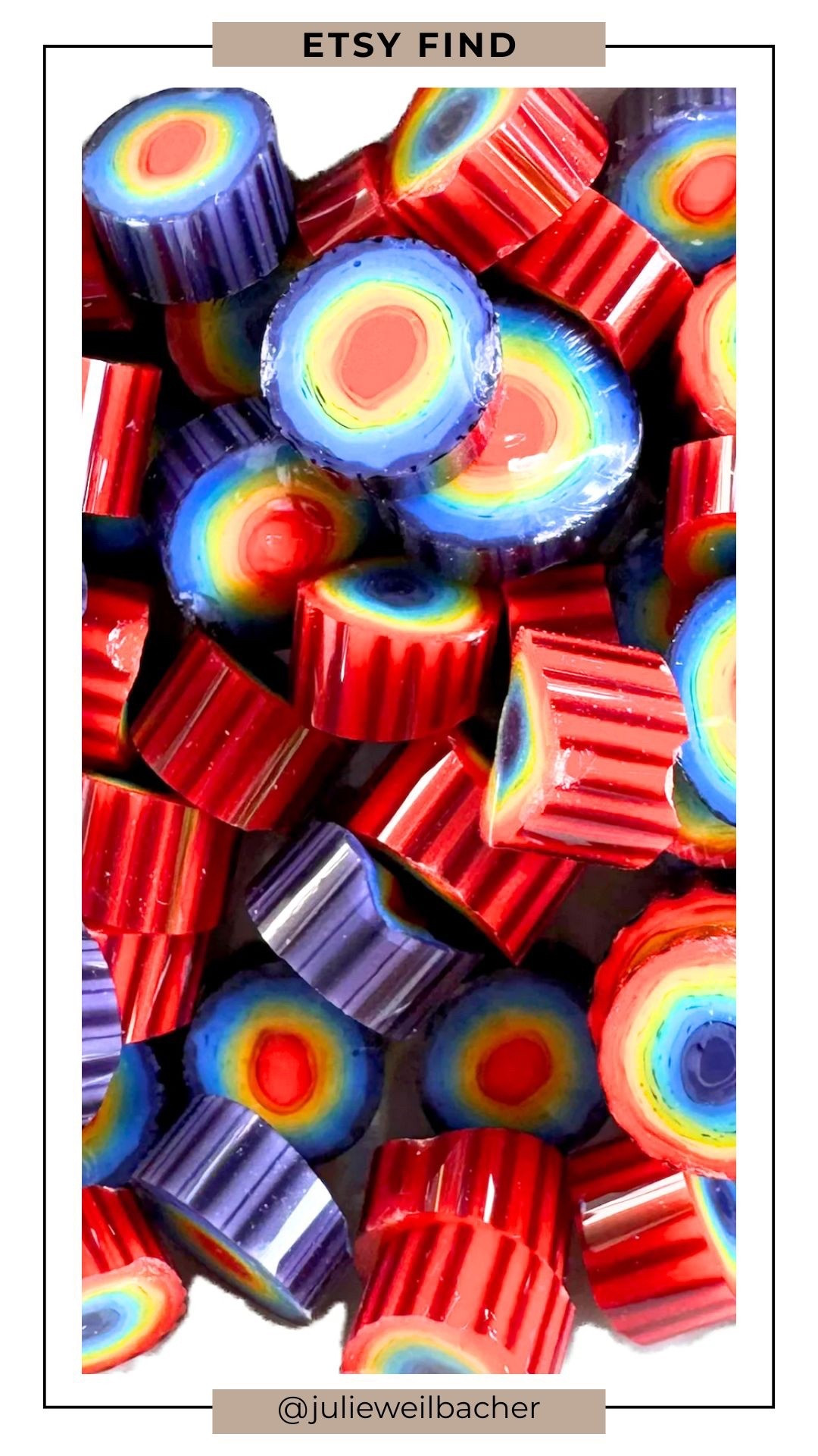 These colorful rainbow glass pieces are an instant mood-lifter. 🌈 Perfect for spring DIY projects, St. Patrick’s Day decor, and year-round creative play. Use them in mosaics, mixed media art, resin projects, garden art, or as cheerful accents in home decor. Whether you scatter them through a design or let them shine as focal points, they bring movement, color, and a little magic wherever they land.

For mosaic tips, tutorials, inspiration, and so much more please visit my YouTube channel: YouTube.com/julieweilbacher. Follow @julieweilbacher on Instagram for all things mosaic art.

#springdecor #colorfuldecor #springcrafts #craftsupplies #mosaics #etsy #mixedmediaart #resinart #gardenart #homedecorinspo #rainbowaesthetic #rainbowcolors

#LTKHome