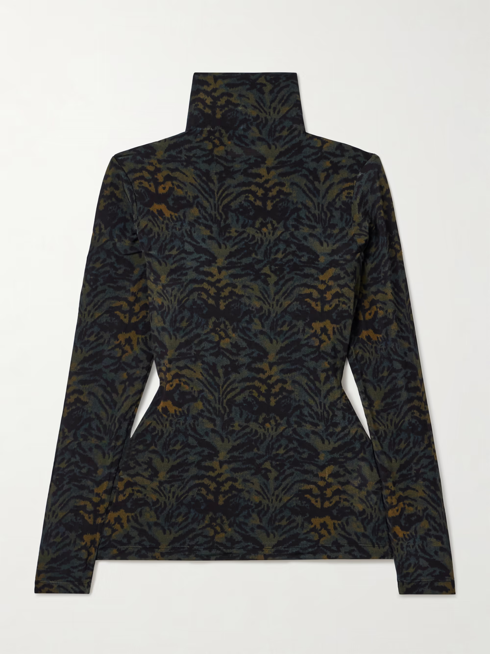 Aurelia printed stretch-jersey turtleneck top | NET-A-PORTER (US)