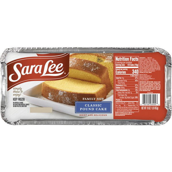 Sara Lee® Pound Cake Family Classic | Instacart