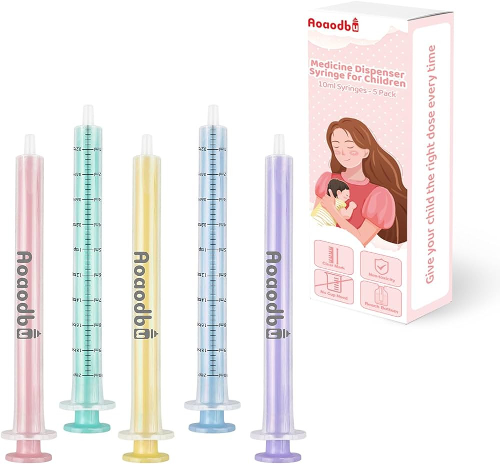 Baby Medicine Dispenser Syringe For Children,Oral Syringes, Liquid Plastic Syringe Without Needle... | Amazon (US)