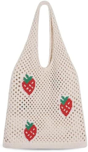 Sightor Crochet Tote Bag, Mesh Beach Bag Knit Summer Hobo Bag Vacation Boho Tote Bag for Women | Amazon (CA)