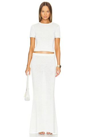 Kora Skirt in White | Revolve Clothing (Global)
