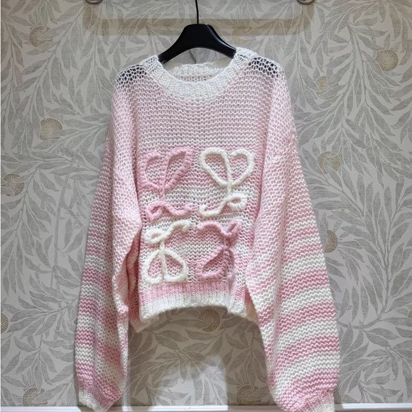 Loewe Pastel Knit Sweater with Bow Accents | Poshmark