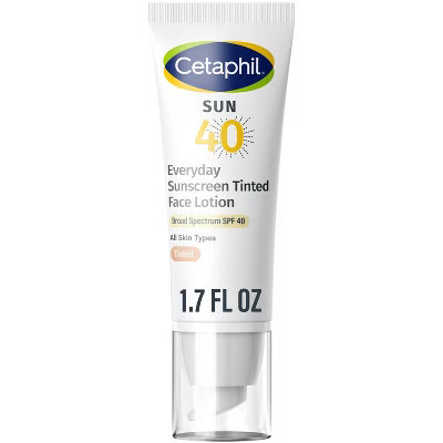 Cetaphil Sun Everyday Mineral Sunscreen Tinted Face Lotion with Zinc Oxide​ - SPF 40 | Target