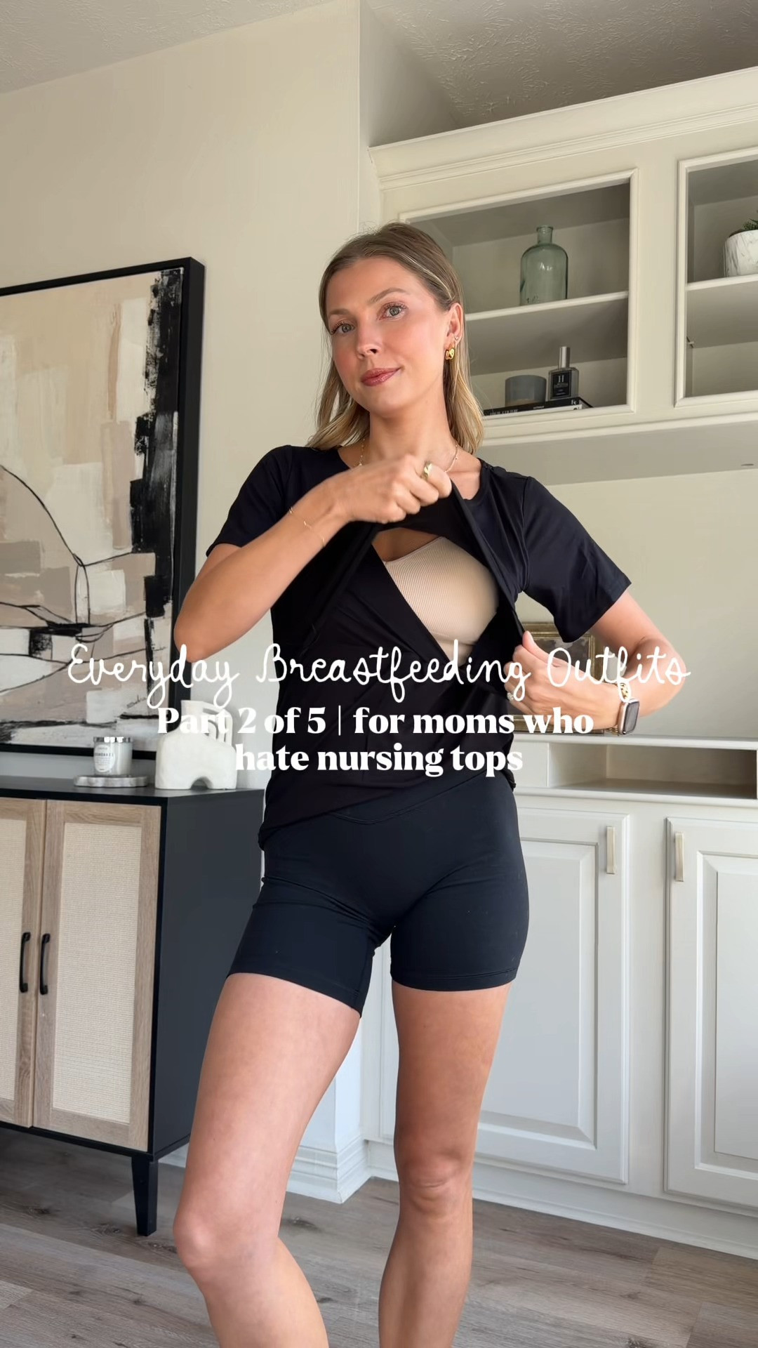 Nursing friendly amazon outfit | part 2 of 5. Wearing S in cardigan and shorts! 

 #LTKgrwm #LTKootd #LTKmomlife