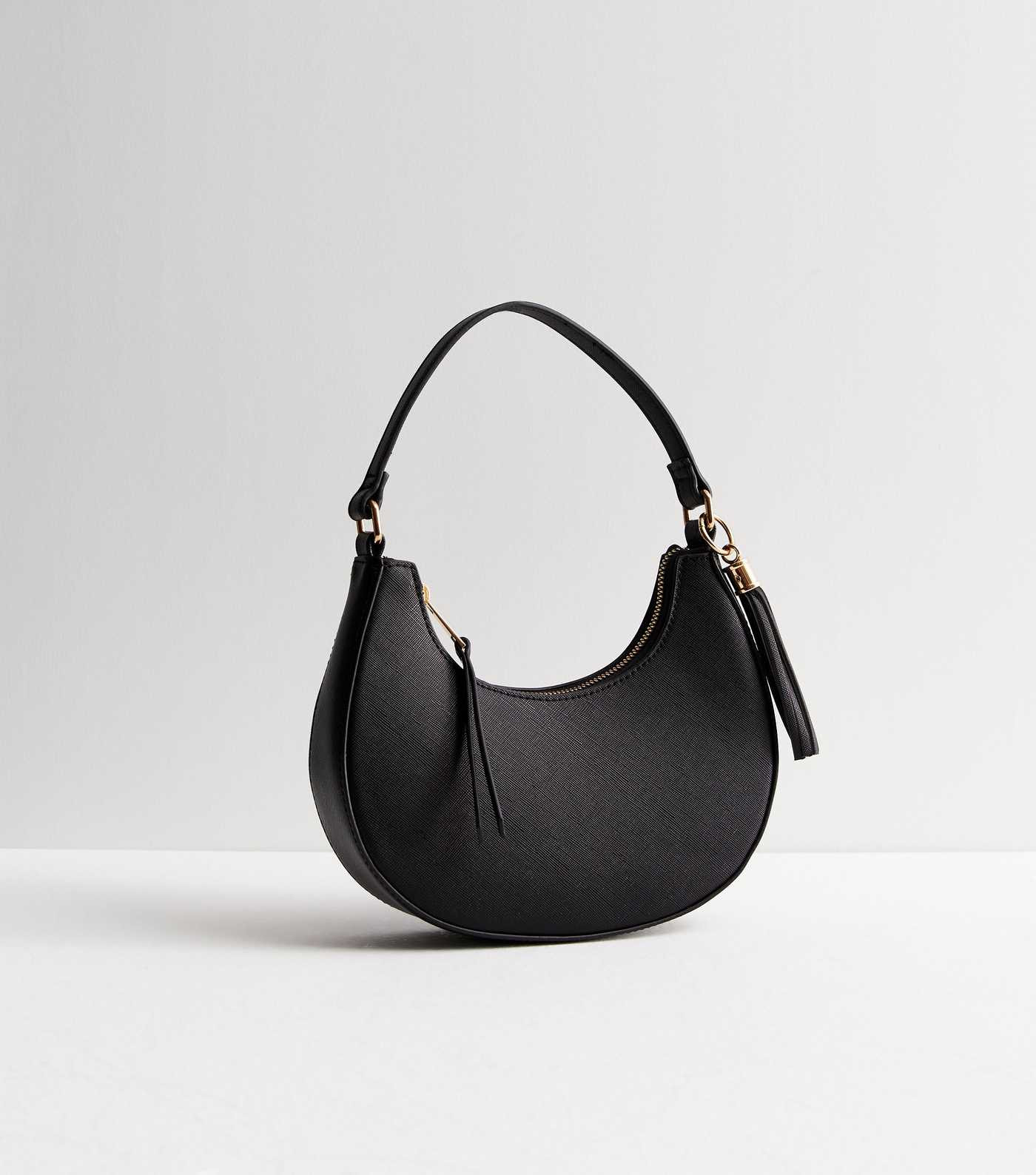 Black Leather-Look Scoop Cross Body Bag
						
						Add to Saved Items
						Remove from Saved I... | New Look (UK)
