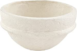 Mud Pie Paper Mache Bowl, Small, 3" x 5" dia, White | Amazon (US)
