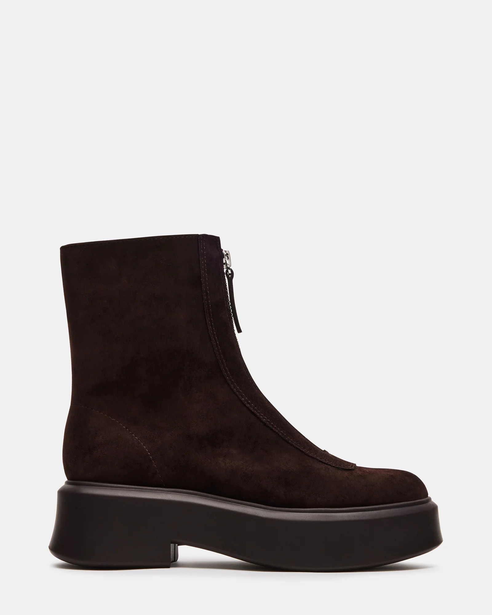 JONES Brown Suede Ankle Booties | Women's Designer Boots | Steve Madden (Canada)