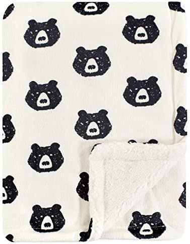 Yoga Sprout Mink Blanket with Sherpa Backing, Bear | Amazon (US)