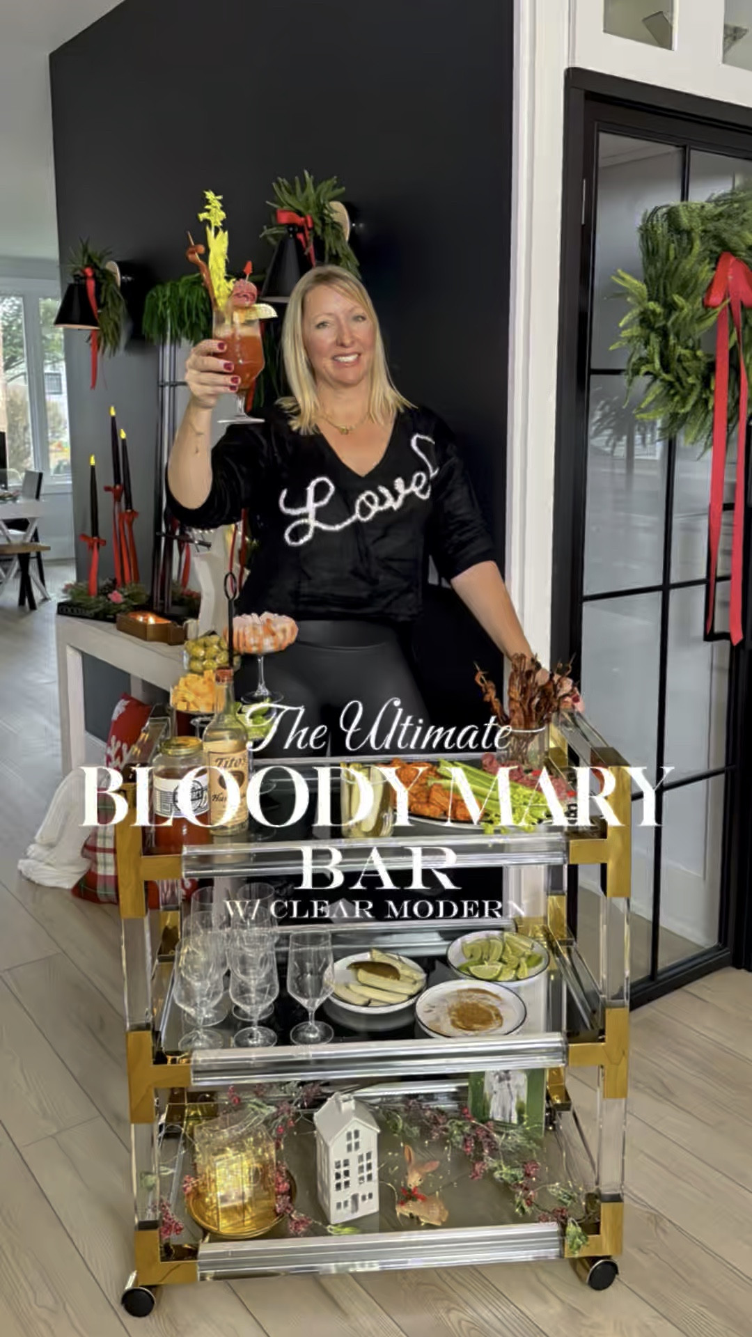 The Ultimate Bloody Mary Beverage Cart Set Up. This would be the perfect holiday or New Year’s Eve beverage cart. 

Holiday Parties, Christmas Parties, Holiday Drinks, Christmas Drinks

#LTKParties #LTKHome #LTKWatchNow