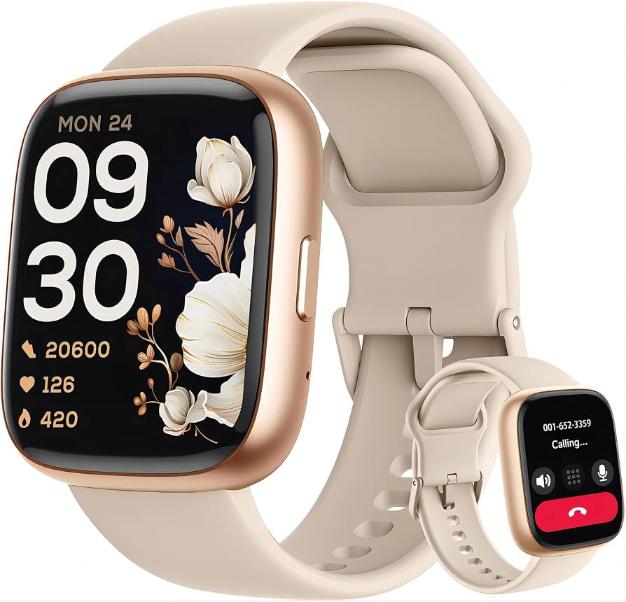 LODIMEKE Smart Watch, Alexa Built-in, Answer/Make Calls 44mm Smartwatch Women Men, 1.83" Sports W... | Amazon (US)