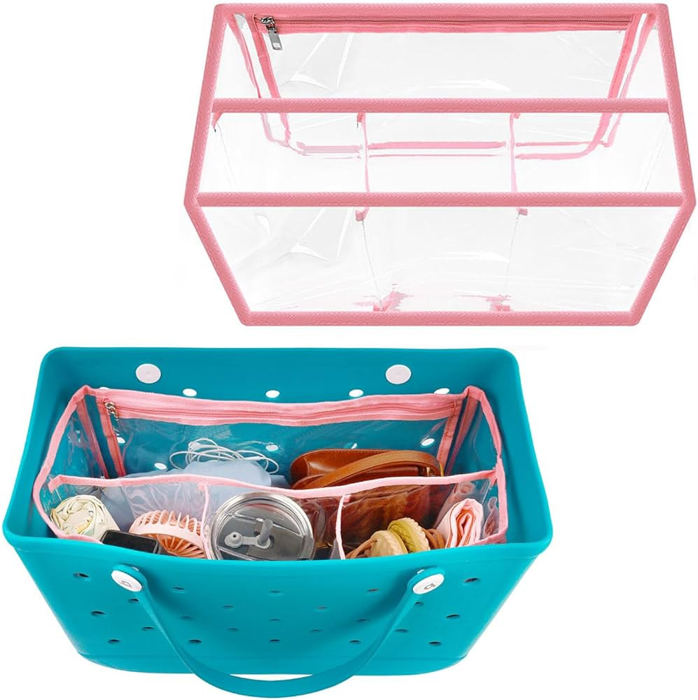 Clear Beach Bag Organizer Accessories for Bogg Bag X Large, Waterproof Divider Insert Suitable fo... | Amazon (US)