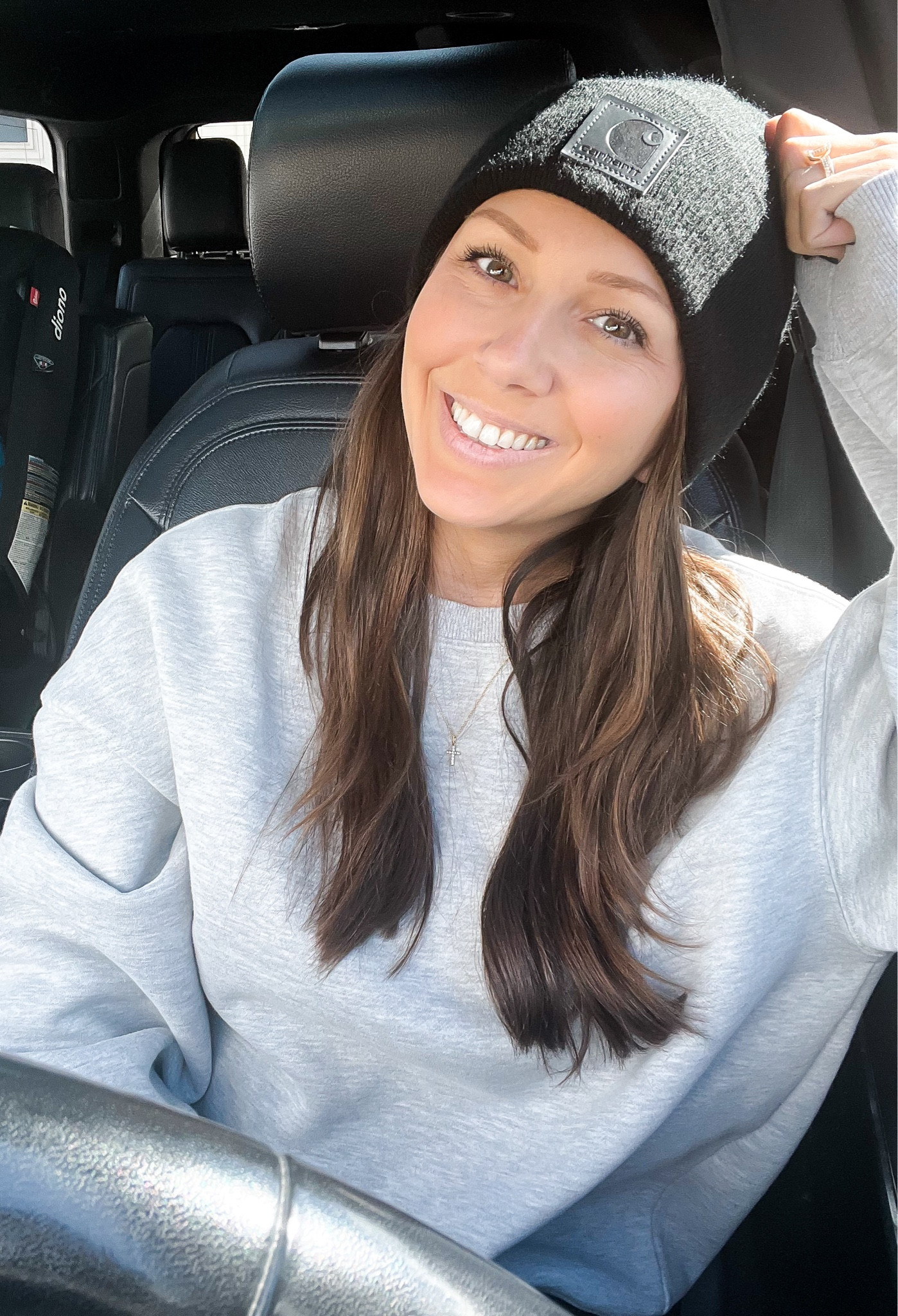 Carhartt beanie 🖤 love the black on black

#LTKSeasonal