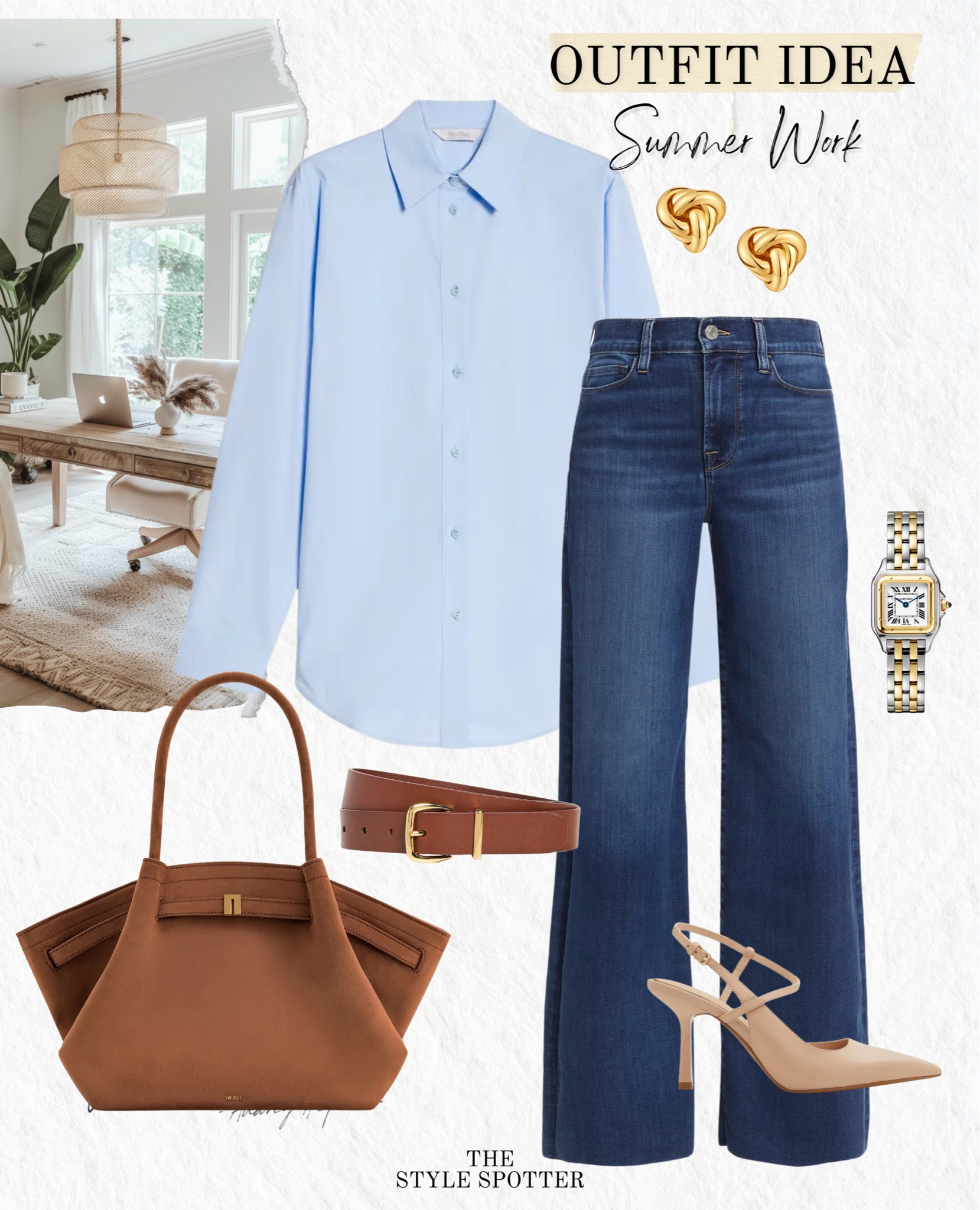 Summer Work Outfit Ideas ☀️ 
A summer outfit isn’t complete without versatile essentials and soft colors. This casual look is both stylish and practical for an easy summer outfit. The look is built of closet essentials that will be useful and versatile in your capsule wardrobe.  
Shop this look👇🏼 ☀️ 


#LTKSeasonal #LTKWorkwear #LTKU