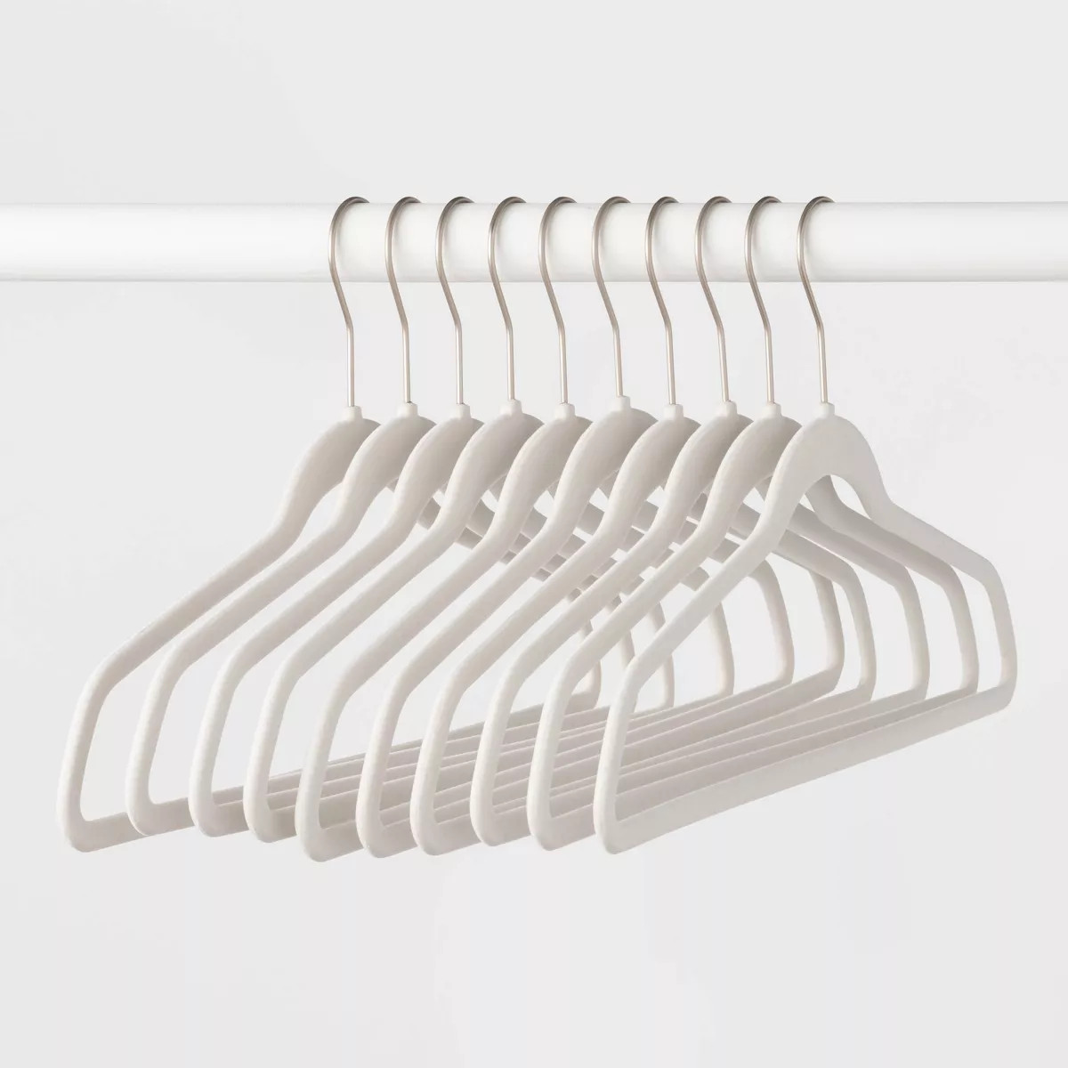 10pk Flocked Hangers - Brightroom™ | Target