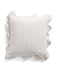 20x20 Ruffle Stripe Printed Pillow | Marshalls