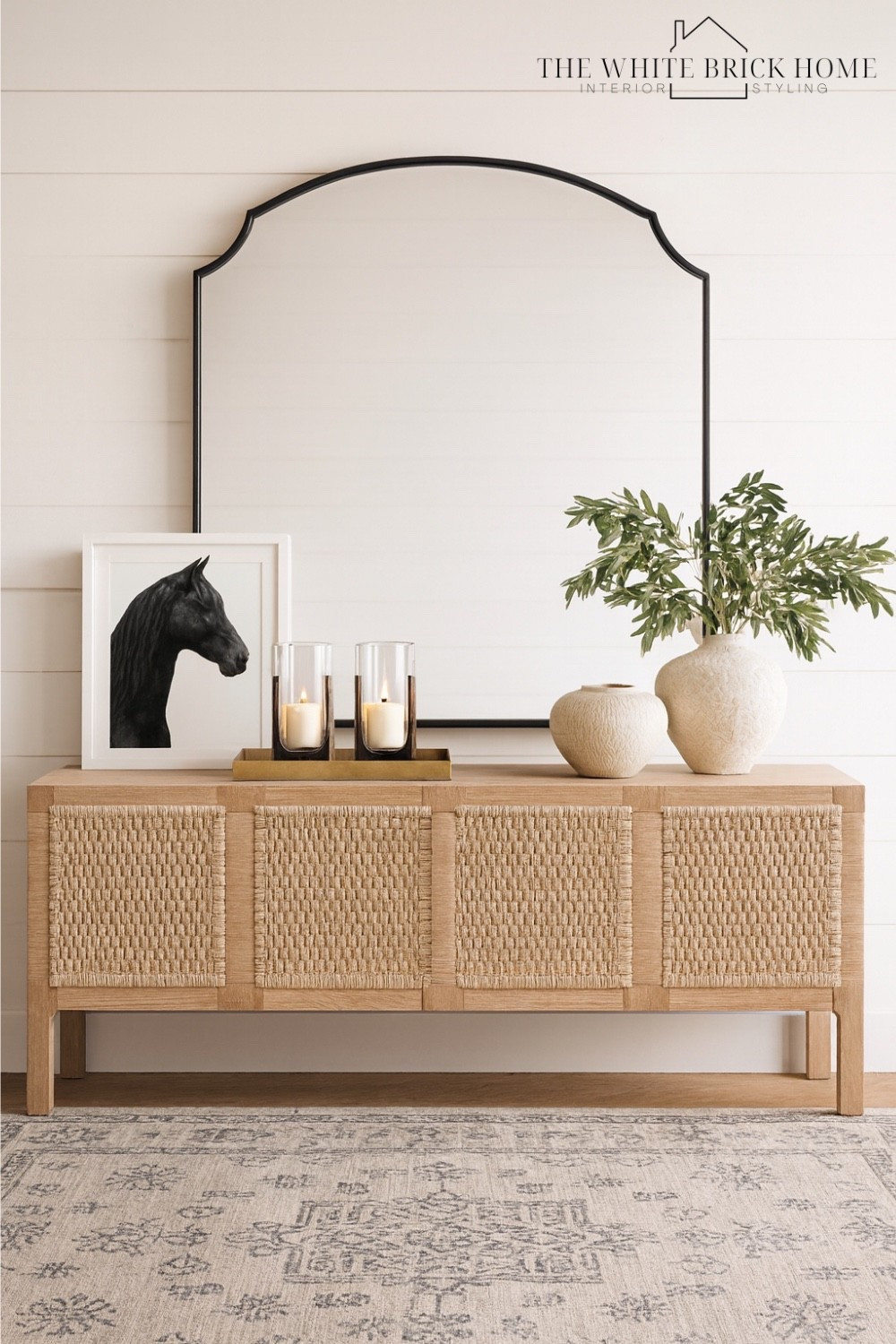 A large oversized mirror instantly elevates any space, reflecting light and created a bold focal point that makes your room feel brighter and bigger. 

Living room, living room decor, wall mirror, home decor, home design, mirror, home decor modern, wall art, horse wall art, vases, faux greenery, console, media cabinet, entry way table, entry way table styling, ship lap walls, foyer, foyer design, foyer decor, home decor ideas, pottery barn living, pottery barn decor ideas 

#LTKHoliday #LTKHome #LTKGiftGuide