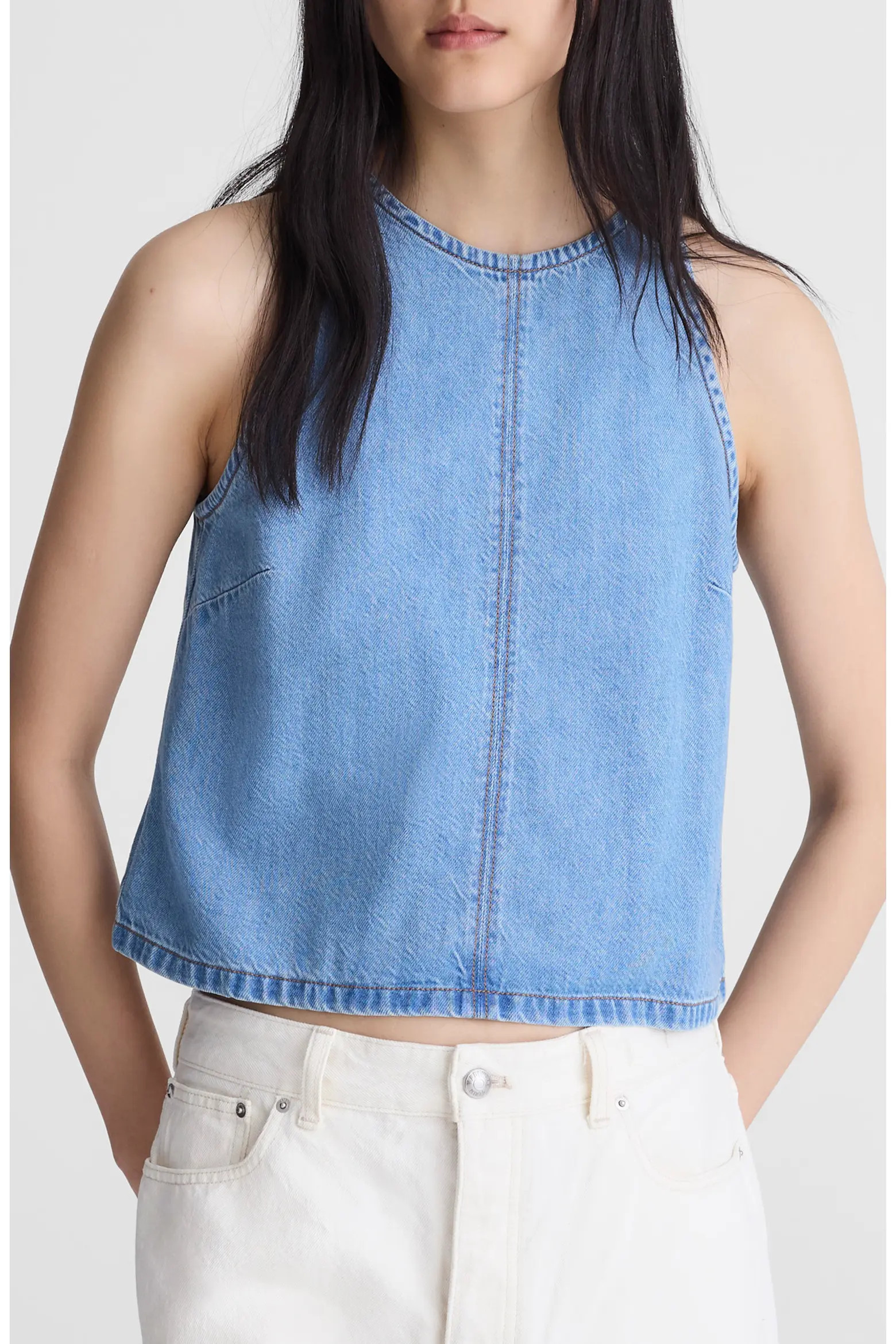 Airy Denim Shell Top (Women) | Nordstrom | Nordstrom