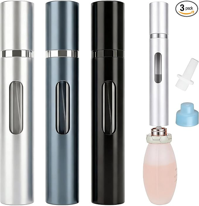 10ml Perfume Atomizer Travel Refillable, 3PCS Portable Perfume Travel Refillable Bottle,Bottom-Fi... | Amazon (US)