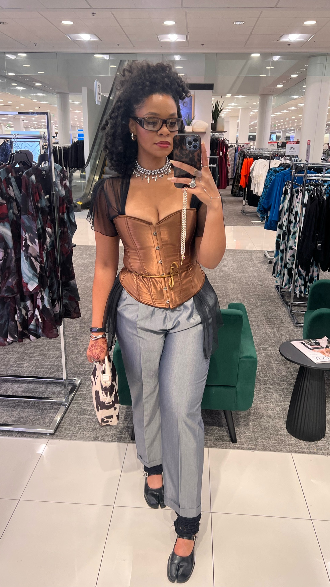 Outfit Check: 📍ATX  Fashion Show| Fall 2025 Fashion Trends: Animal print 🦓 Leg warmers 🧦 Tabis 👞 

#LTKMidsize #LTKTall #LTKStyleTip