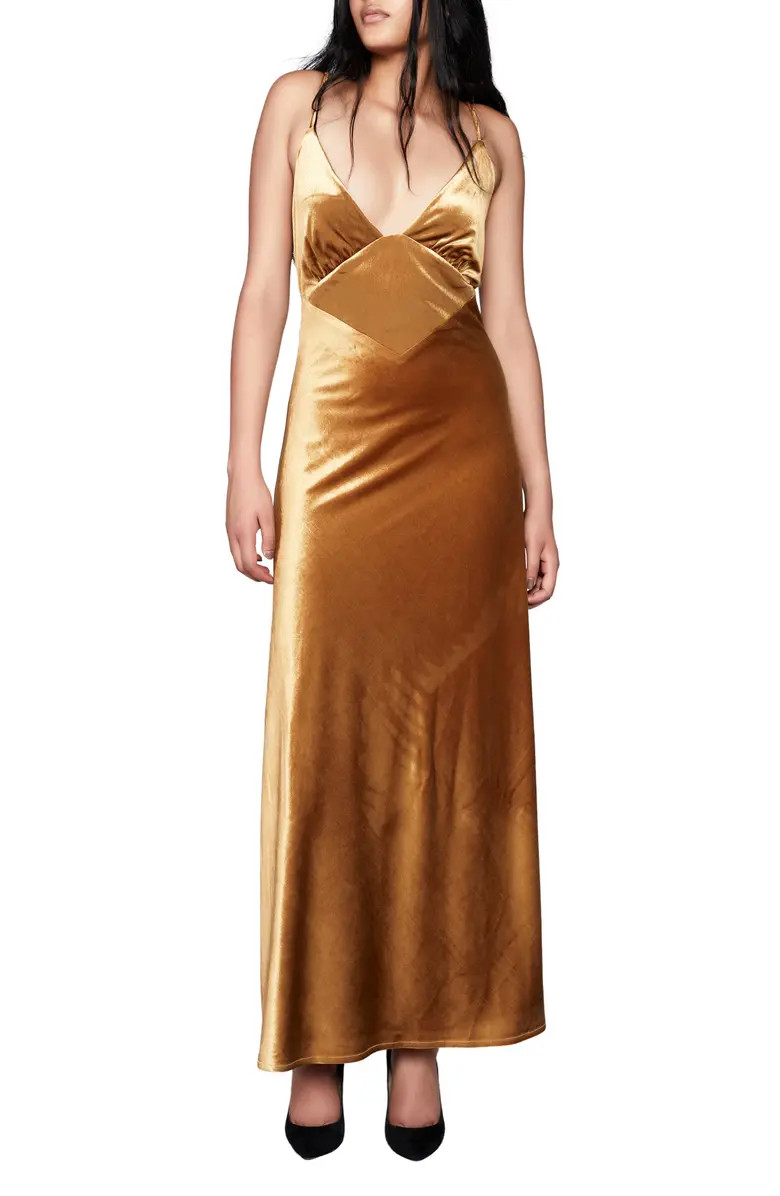Bardot Capri Velour Slipdress | Nordstrom | Nordstrom