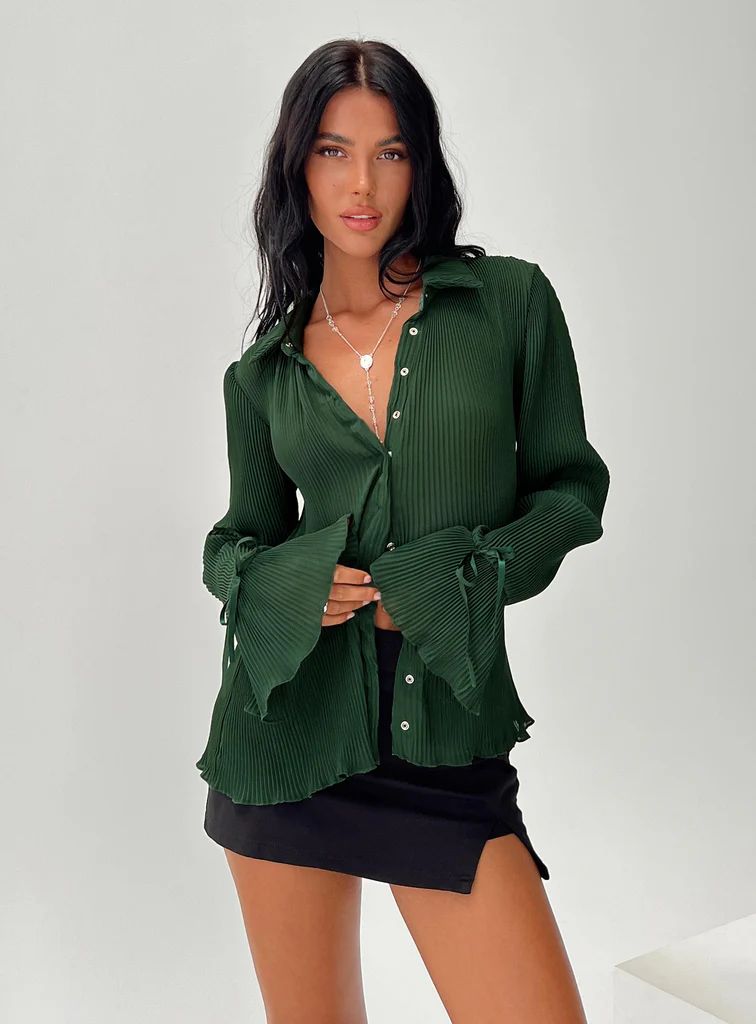 Ravil Shirt Forest Green | Princess Polly US