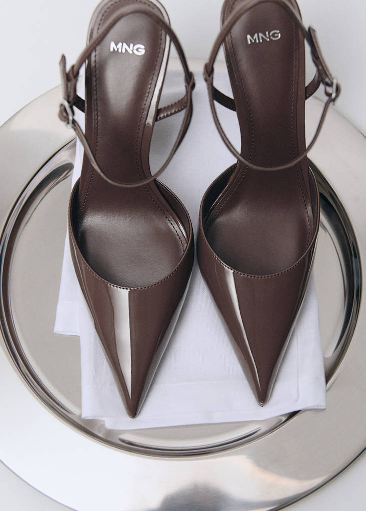 Patent heeled shoes light/pastel brown - Woman - 9½ - MANGO | Mango (US/MX/AU)