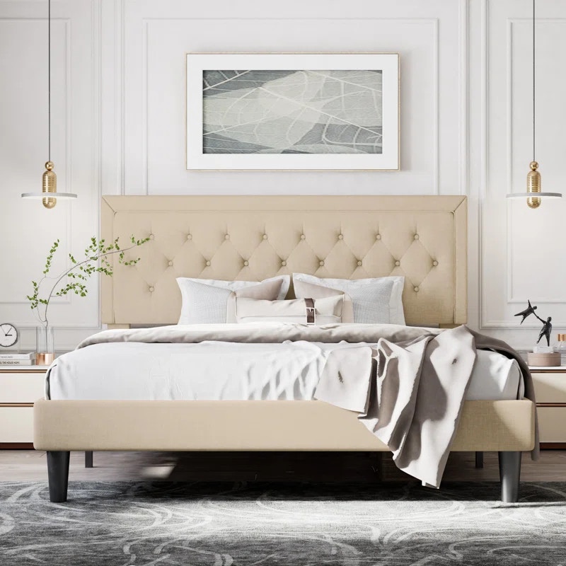 Hegg Tufted Upholstered Platform Bed | Wayfair North America