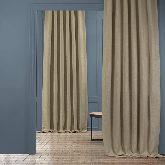 HPD Half Price Drapes BOCH-LN18538-84 Faux Linen Blackout Room Darkening Curtain (1 Panel), 50 X ... | Amazon (US)