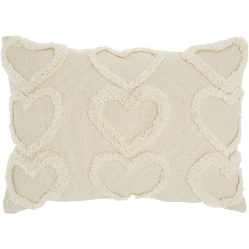 14"x20" Oversize Life Styles Raised Hearts Lumbar Throw Pillow - Mina Victory | Target