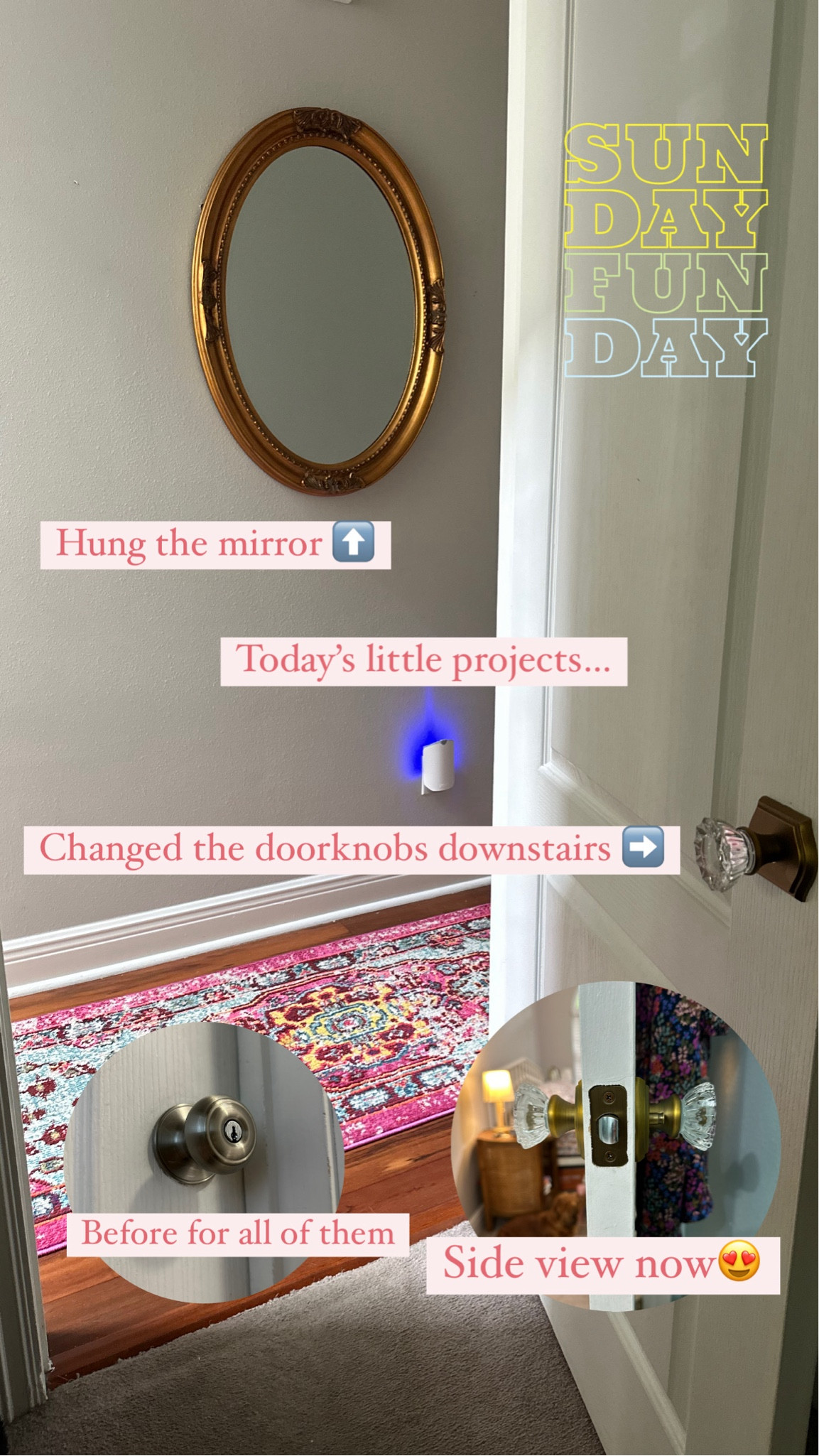 So happy with the little projects we got done this weekend 🩷

#LTKHome #LTKFindsUnder50 #LTKStyleTip