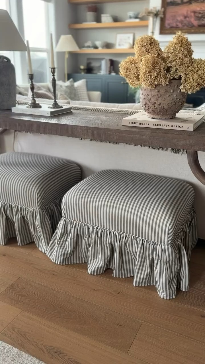 These skirted ottomans are by far one of my favorite purchases I have ever made! They’re pricey, but I have been able to style them in so many spots around our home, and couldn’t love them more! 

#LTKHome