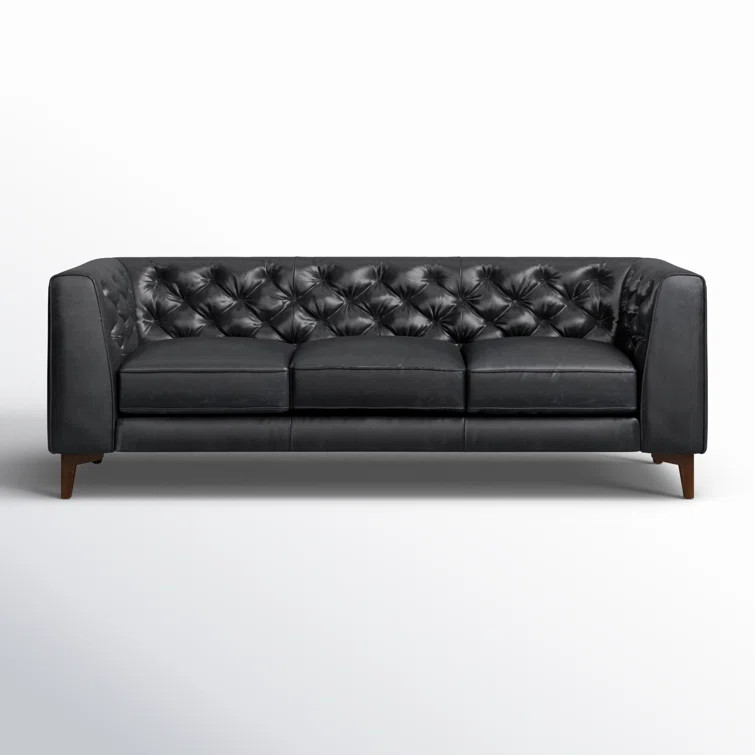 Peale 89'' Full-Grain Genuine Italian Leather Sofa | Wayfair North America
