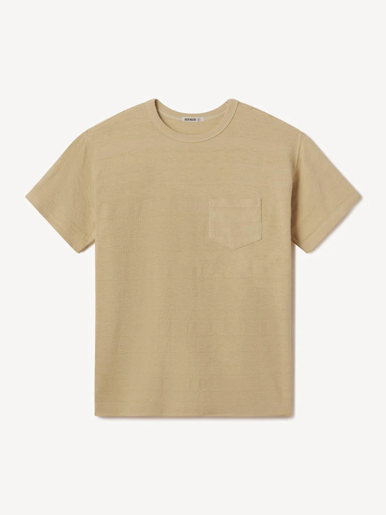 Vintage Jacquard Pocket Tee | Buck Mason